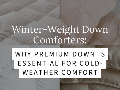 Winter-Weight Down Comforters: Why Premium Down is Essential for Cold-Weather Comfort