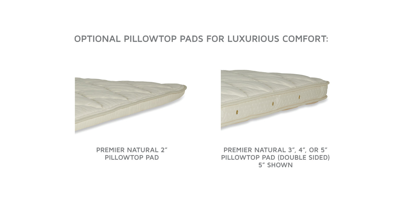 Premier Natural Pillowtop Pads